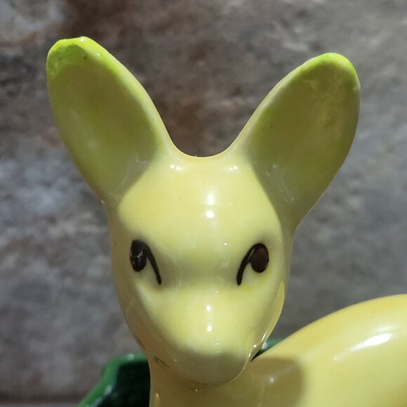 Vintage Shawnee USA Shiny Glaze Deer Fawn Ceramic Planter Vase - Picture 9 of 12